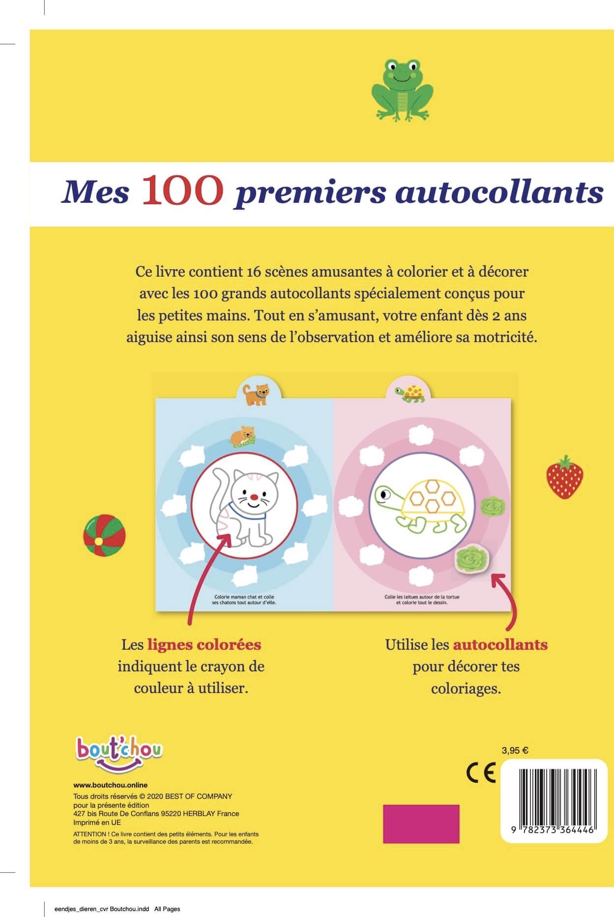 MES 100 PREMIERS AUTOCOLLANTS : LES ANIMAUX - Boutchou