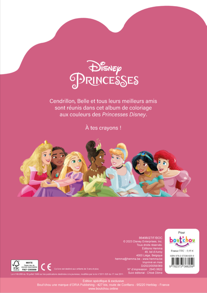 Hello colo : Disney Princesses N°4
